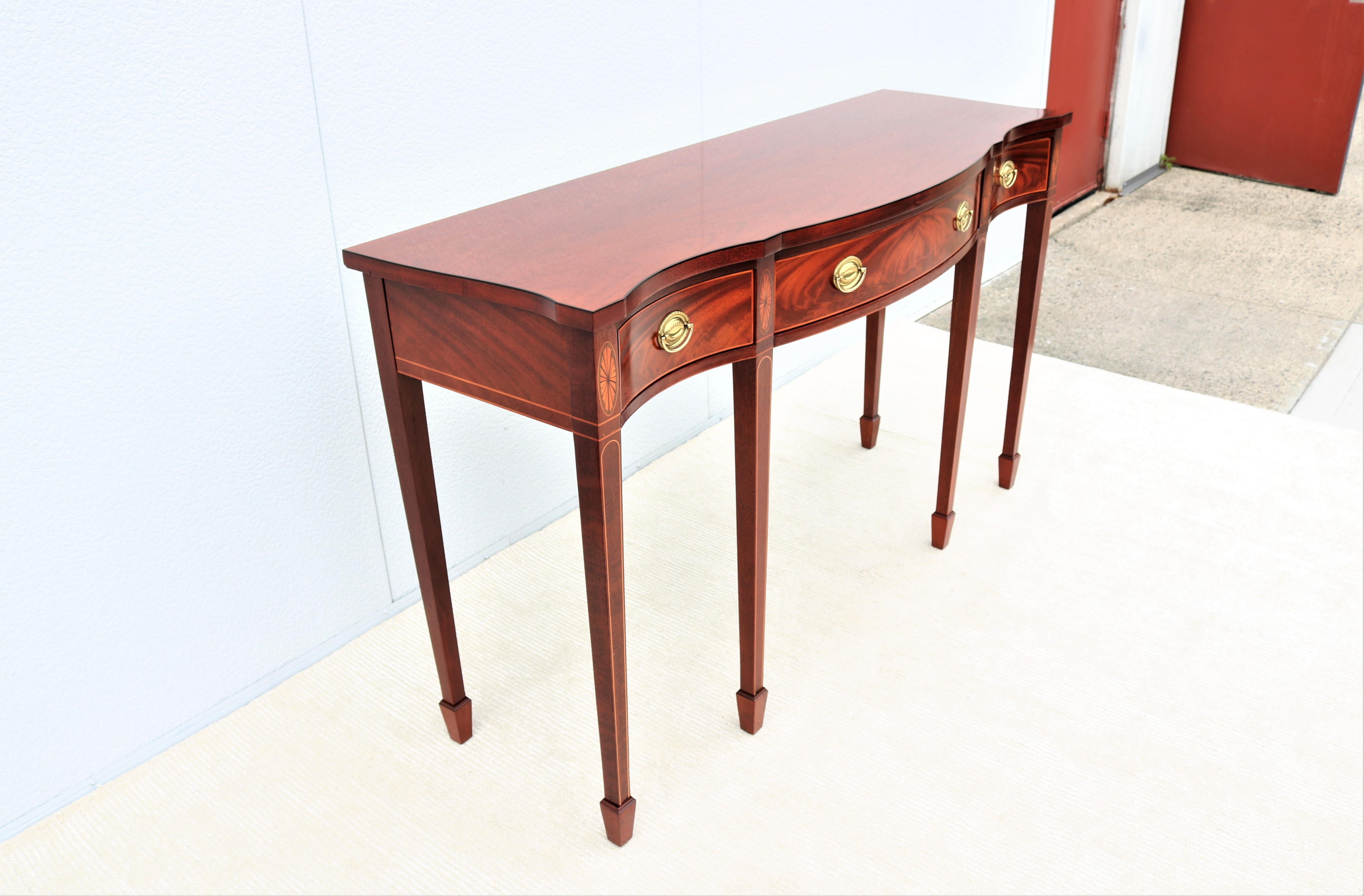 20th Century Traditional Baker Furniture Historic Charleston Mahogany Sheraton Sideboard For Sale
