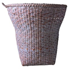 Traditional Bakongo Basket Vessel