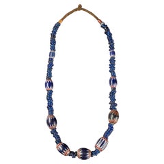 Traditional Bamileke 7 Layer Chevron Trade Bead Necklace