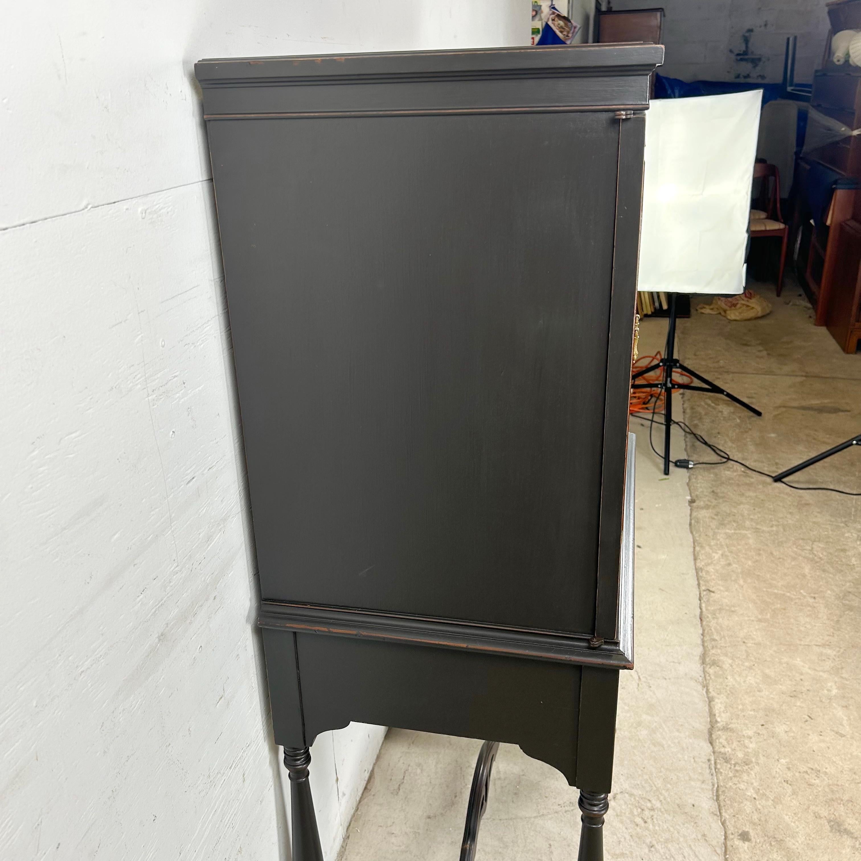 Traditional Bar Cabinet With Dropfront For Sale 7