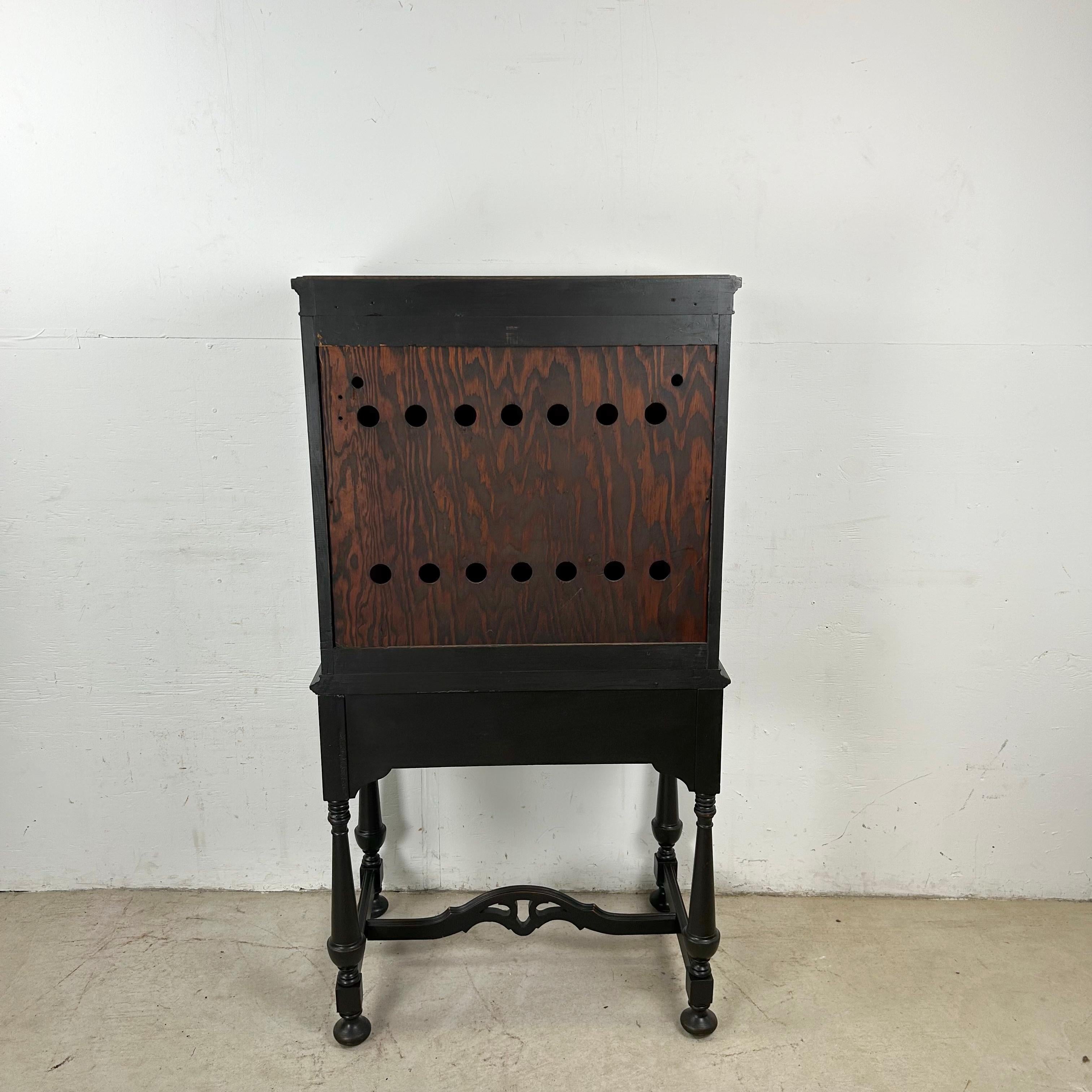 Traditional Bar Cabinet With Dropfront For Sale 8
