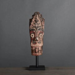 Traditional Batak Painted Wooden Mask –  Tribal Art from Sumatra