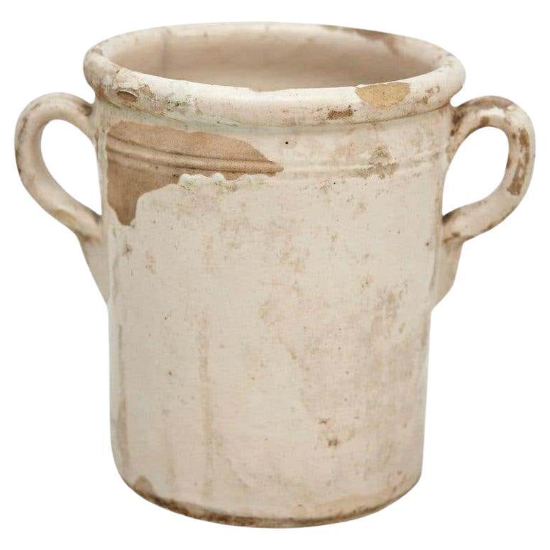 Ceramica tradizionale spagnola laccata beige - Circa 1940, Made in Spagna in vendita 3