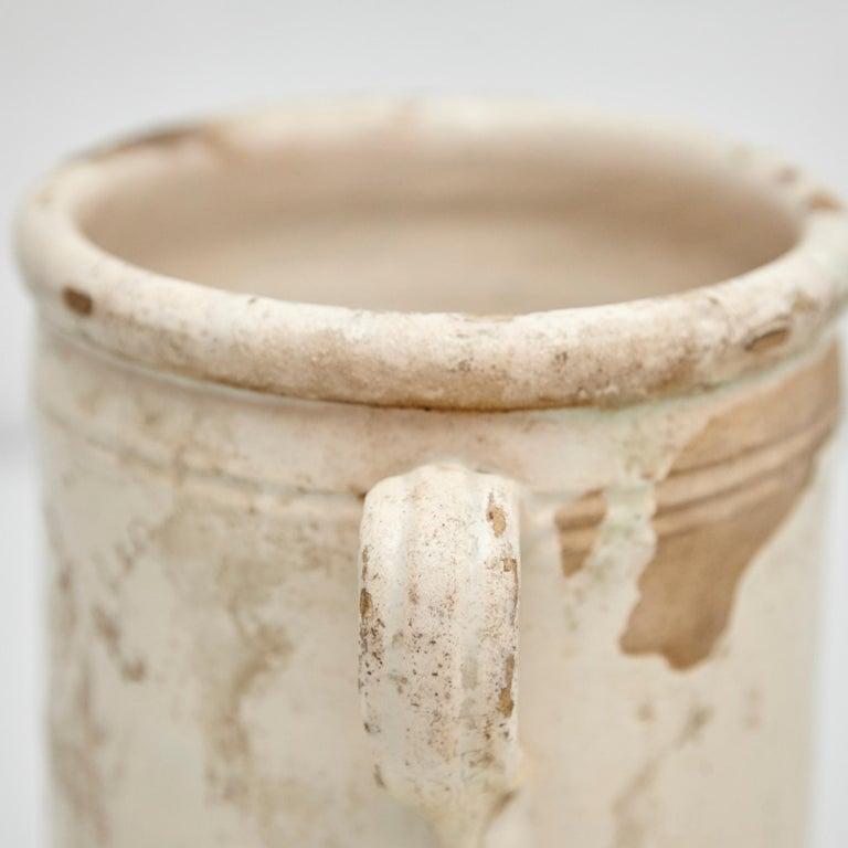Traditional Beige Lacquered Rustic Spanish Ceramic 4