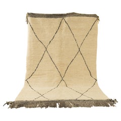 Traditional Beni Ourain Contemporary Berber Rug boho design Atlas Mountains