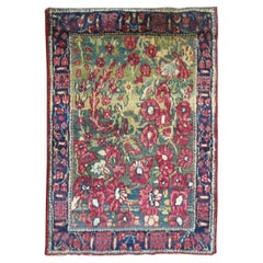 Tappeto tradizionale blu formale Kerman Mat Mini