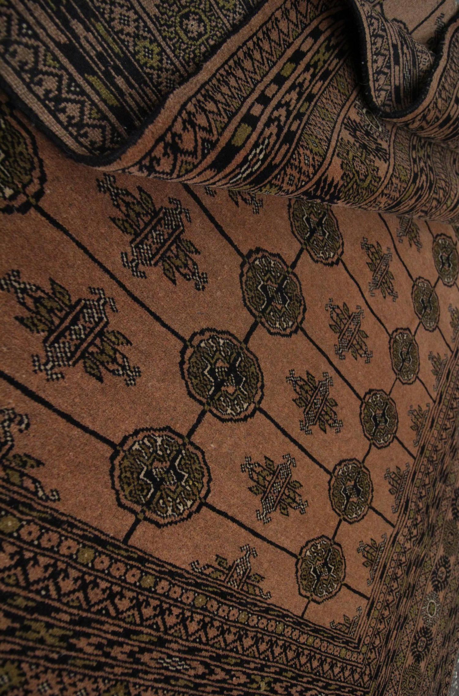 Alfombra tradicional Bokhara Vintage, alfombra de lana hecha a mano para dormitorio en venta 1