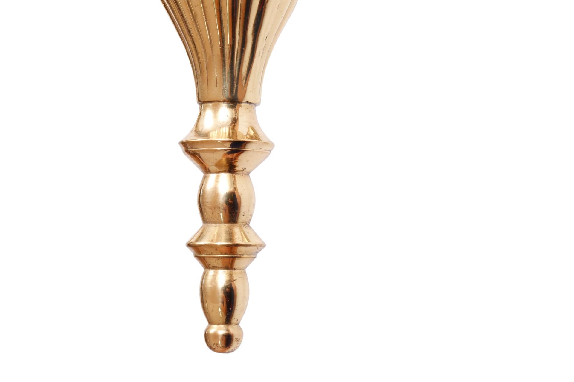 Traditional Brass Sconces, a Pair 1