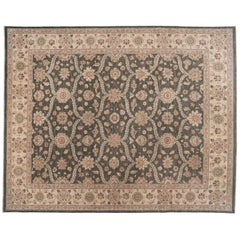 Tappeto tradizionale pakistano floreale marrone