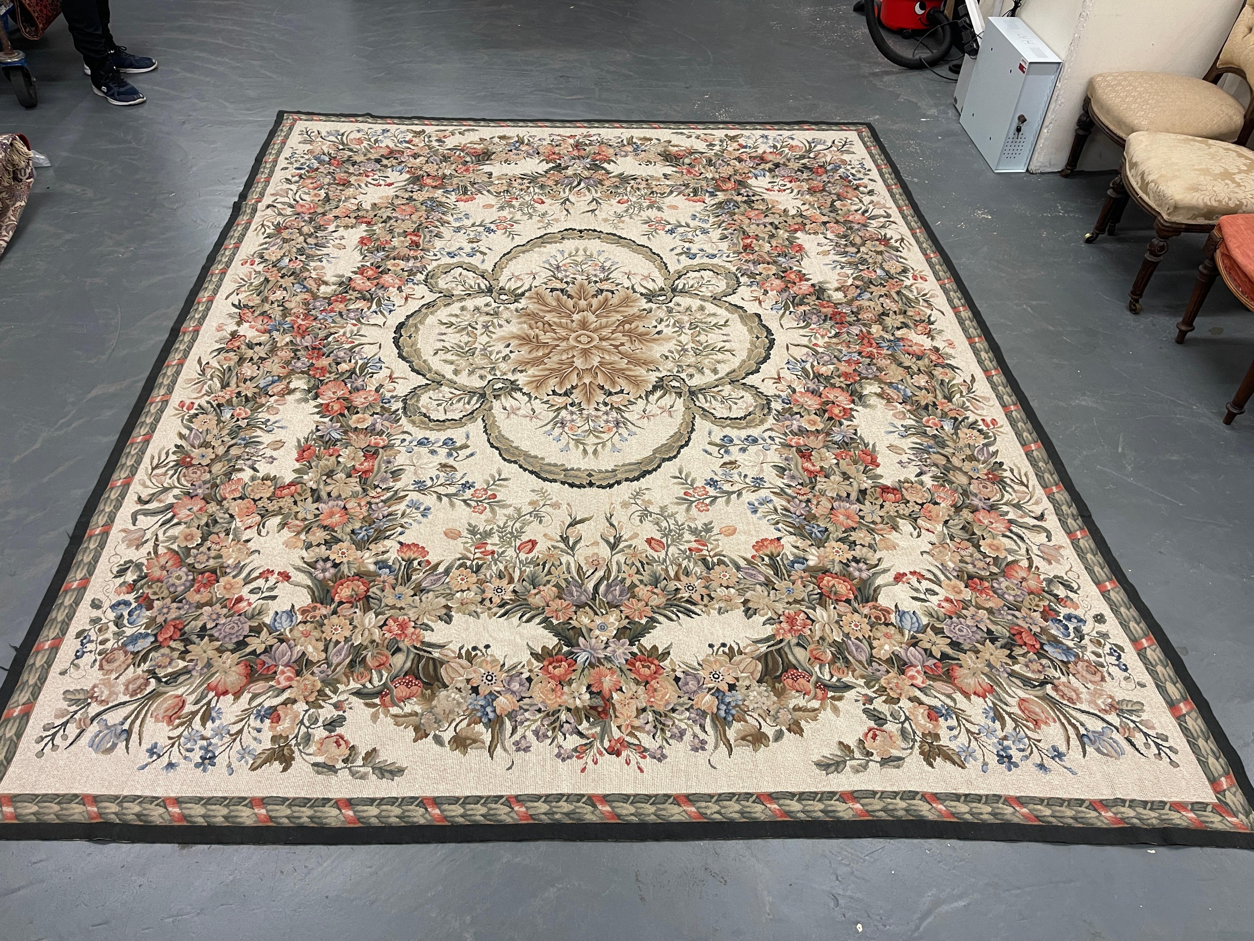 This fantastic area rug has been handwoven with a beautiful, symmetrical floral design woven on an ivory blue background with cream, pink, green and ivory accents. This elegant piece's colour and design make it the perfect accent rug.
This style of