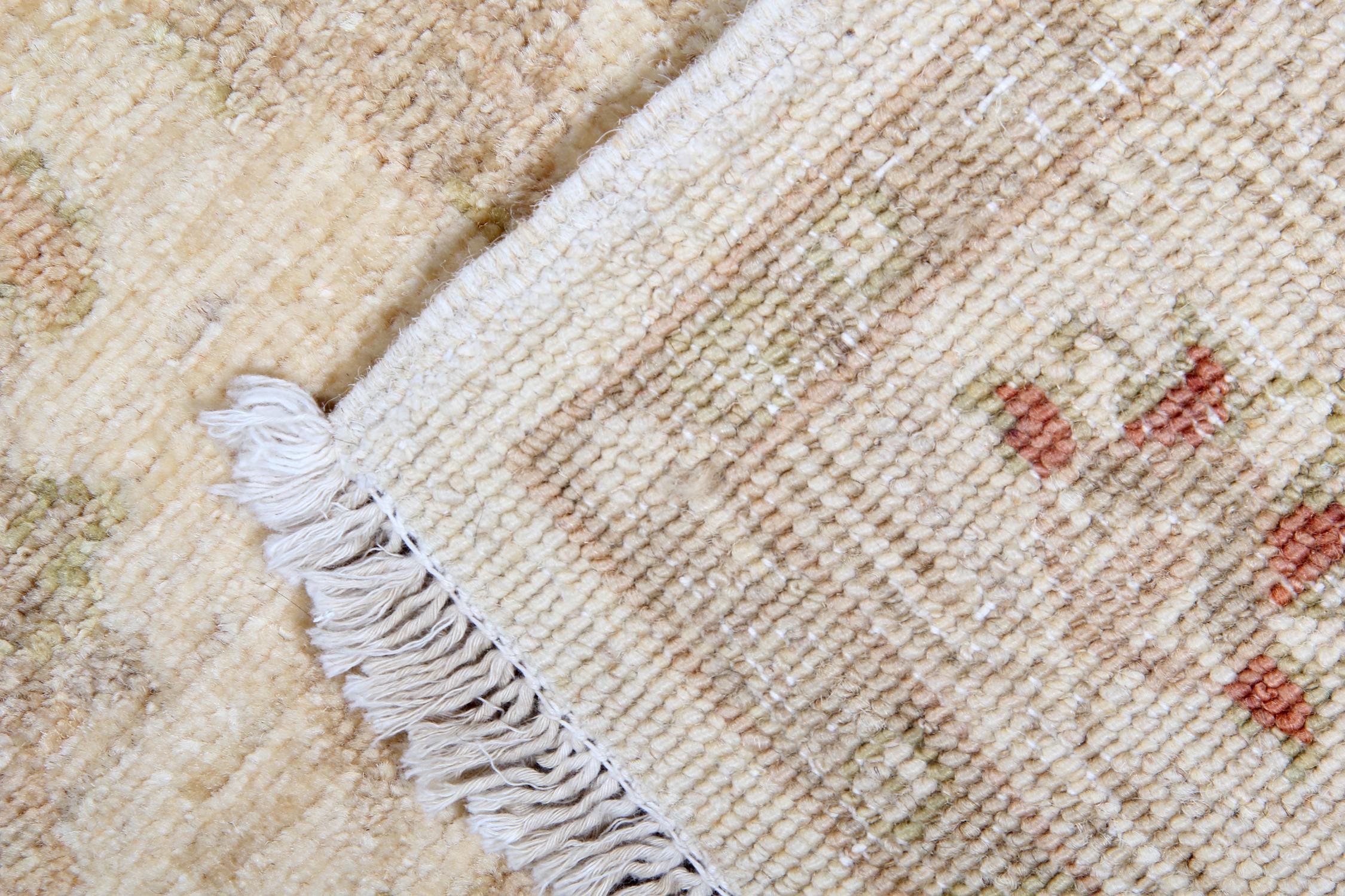 Sultanabad Traditional Carpet Oriental Rug Cream Beige Rug Handmade Carpet For Sale