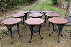 Traditional Cast Iron Britannia Pub Tables, 9 Available