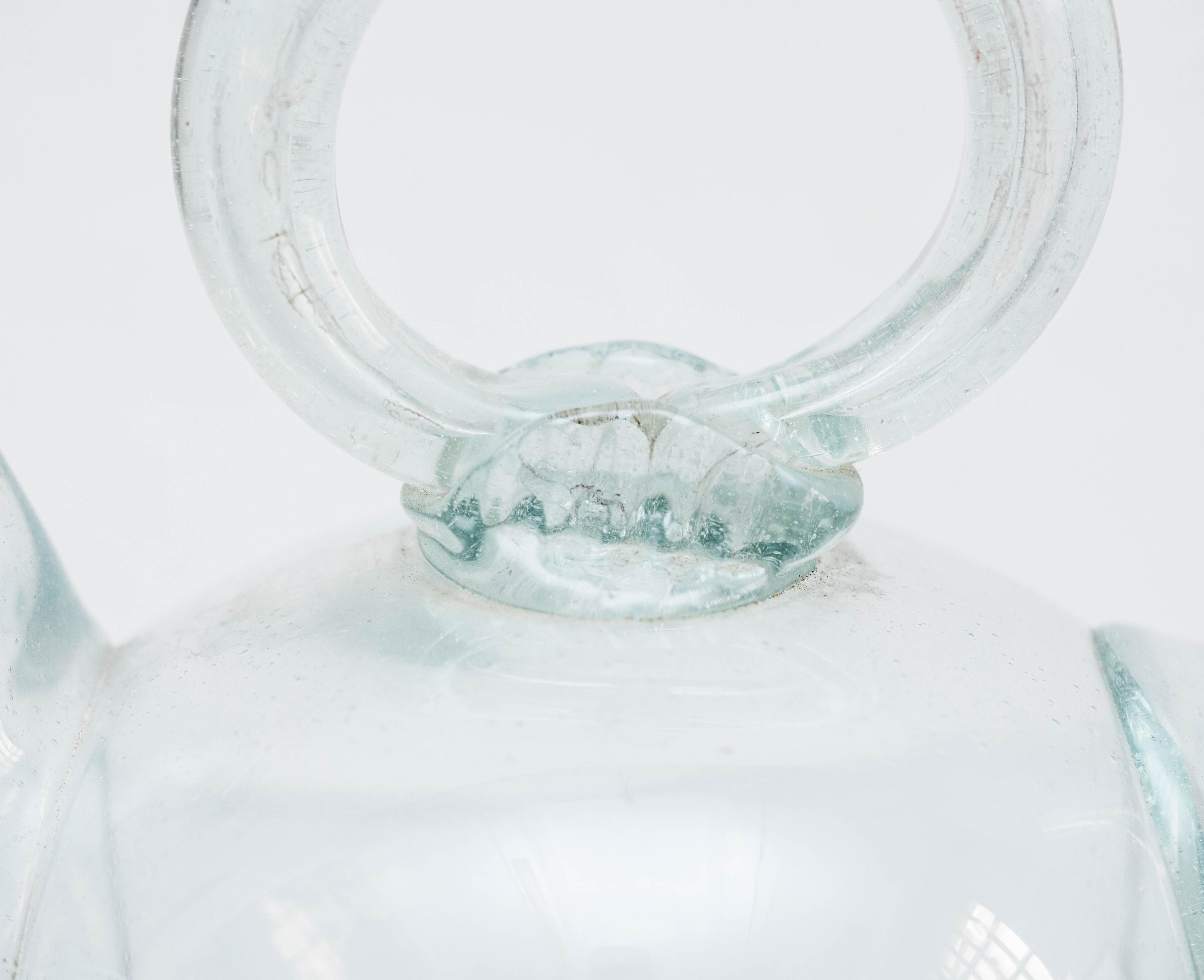 Traditionelle katalanische Vase aus geblasenem Glas, um 1930 im Angebot 6
