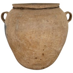 Traditional Ceramic Water Pot from the Puebla Highlands of Mexico