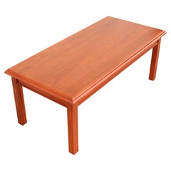 Tradicional Clásica Arnold Furniture Mesa de centro auxiliar rectangular de nogal