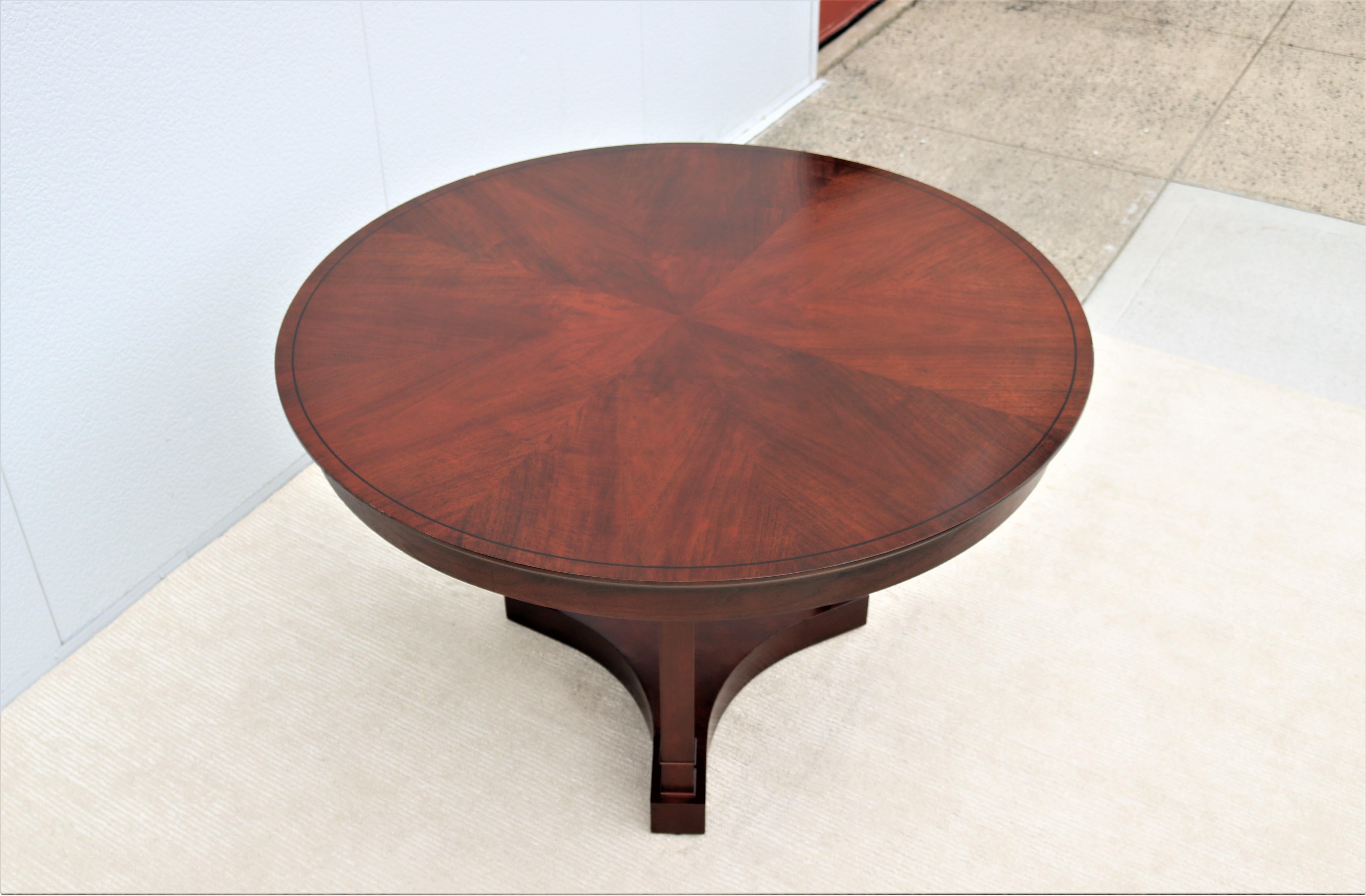 Traditional Classic Kimball Innsbruck Round Wood Dining Table, Conference Table 3
