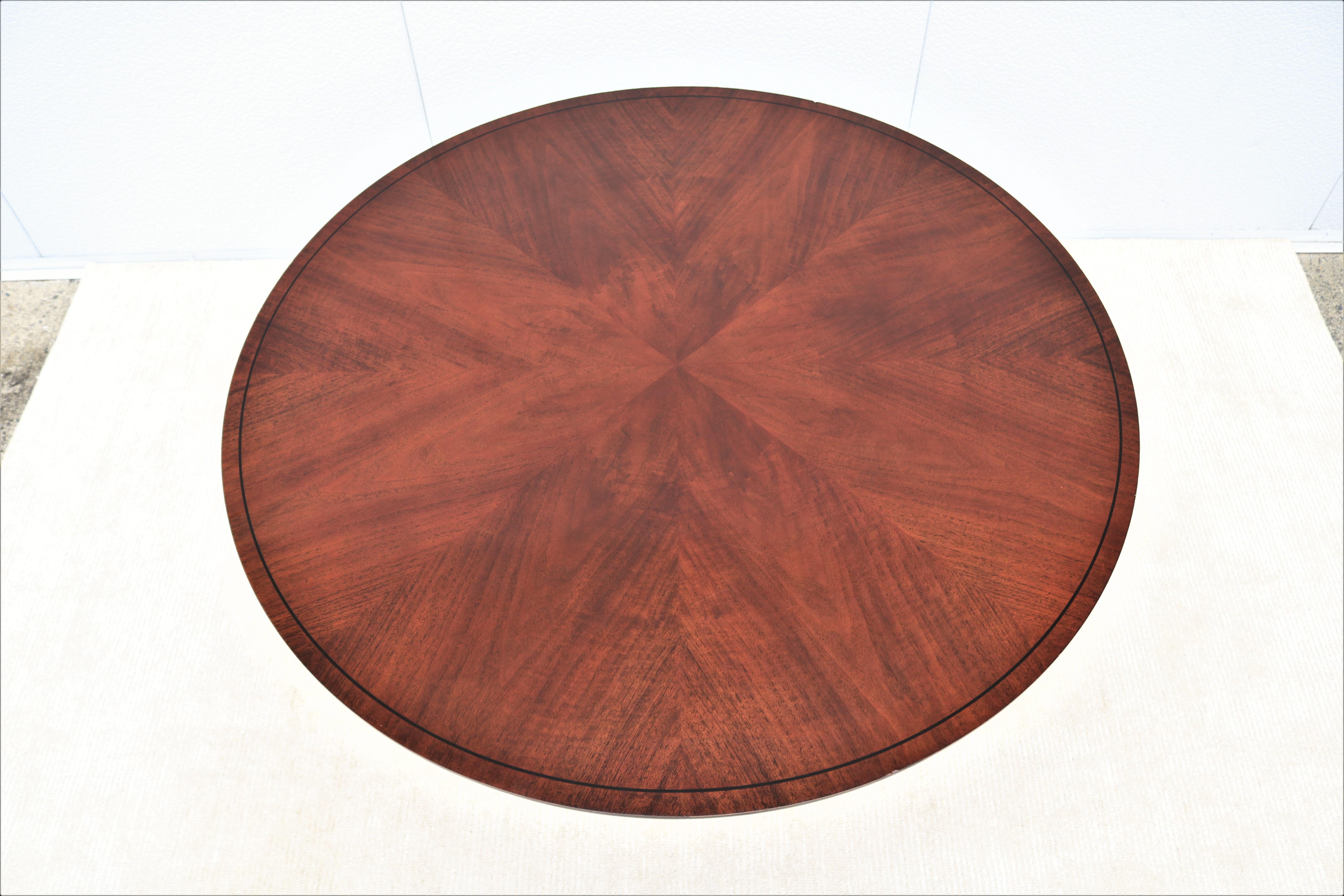 Traditional Classic Kimball Innsbruck Round Wood Dining Table, Conference Table 5