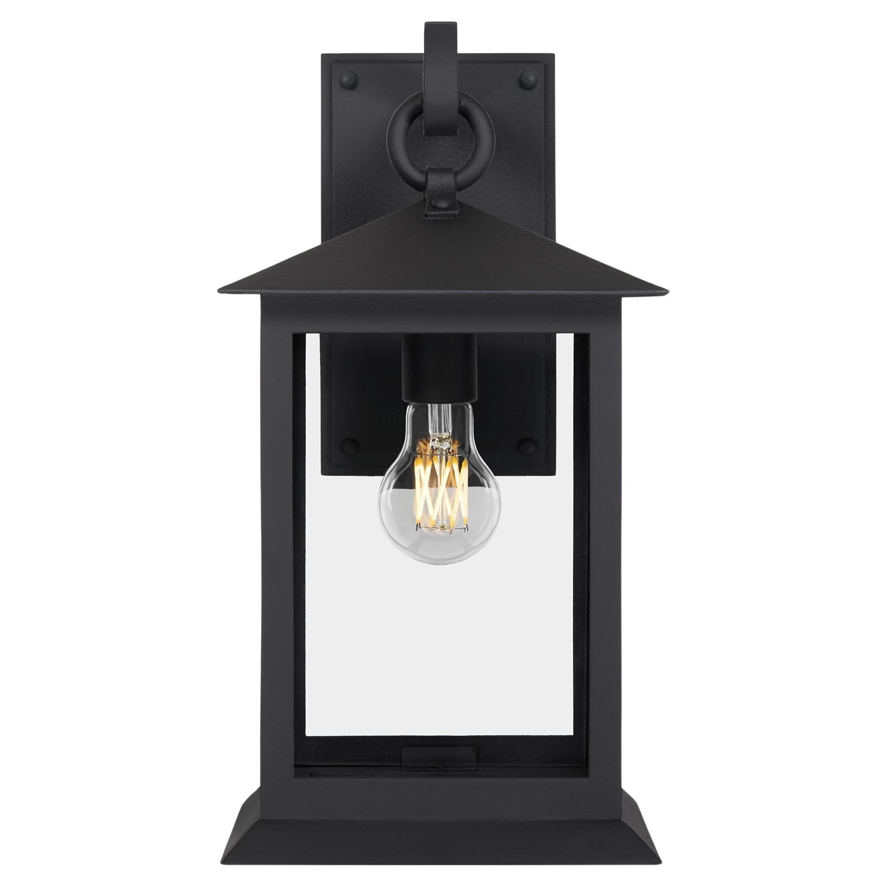 Exterior Lighting Handmade Wrought Iron Outdoor Wall Sconce Lantern