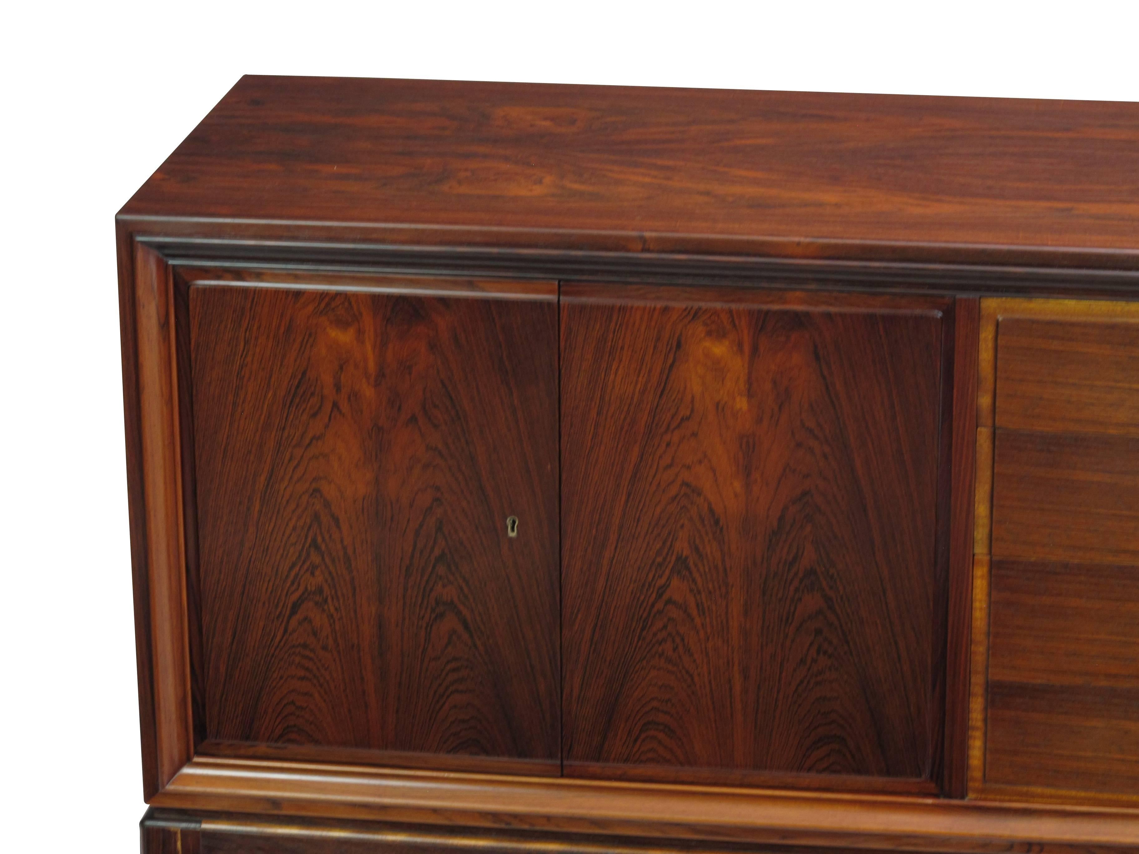 Oiled Traditional Danish Rosewood Credenza