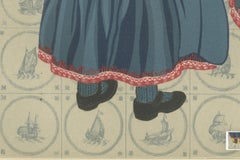 Traditional Dutch Costume from Marken – Men and Children in Festive Dress, 1932