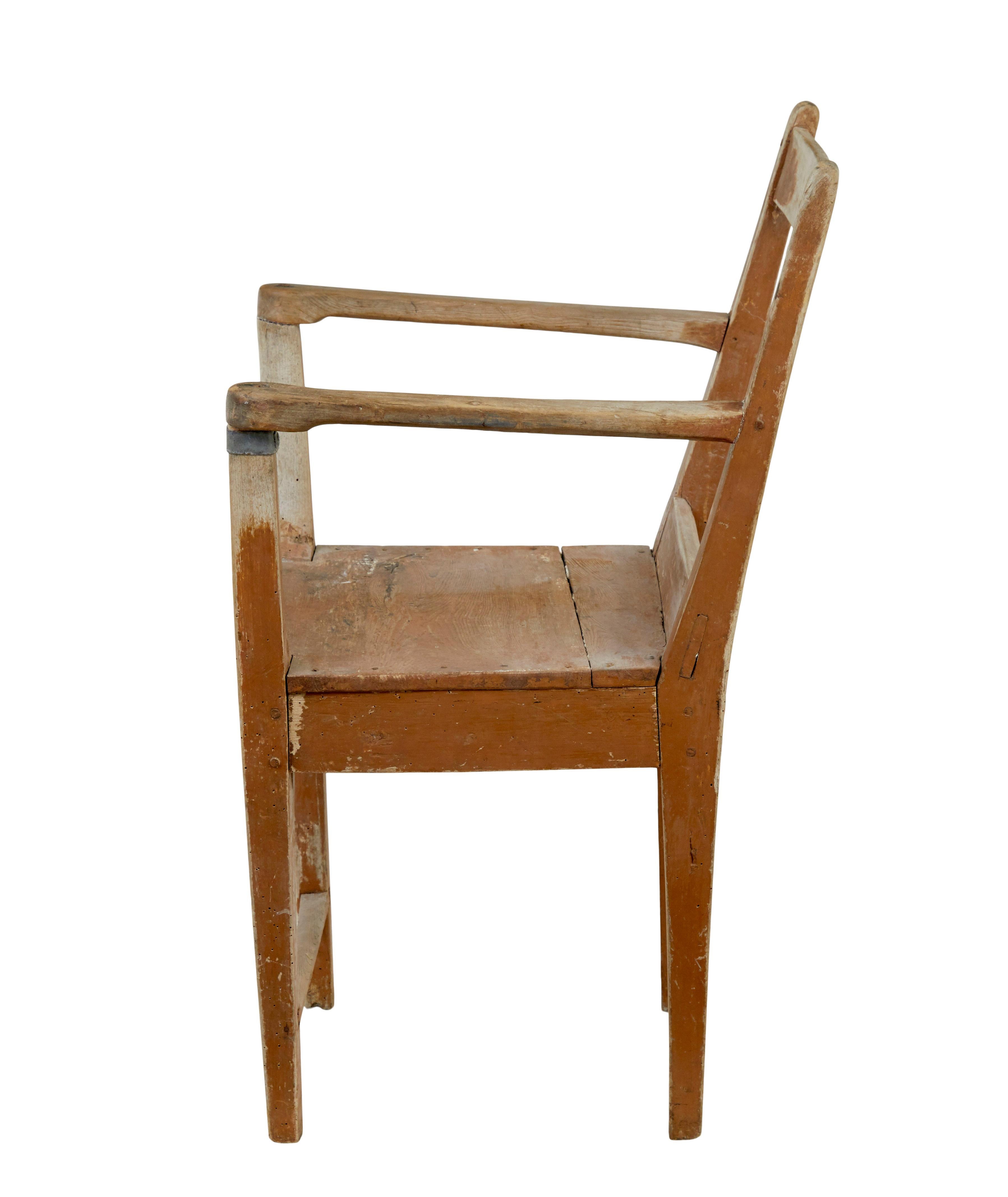 Traditional early 19th century Swedish small armchair For Sale 1