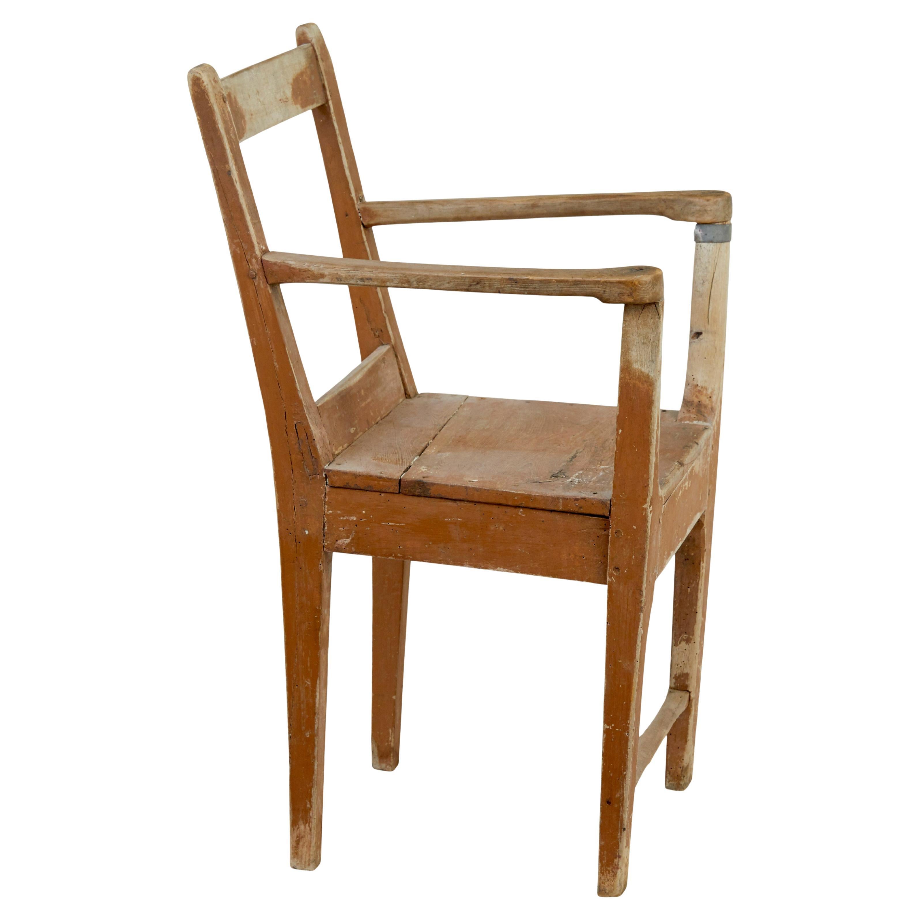 Traditional early 19th century Swedish small armchair For Sale