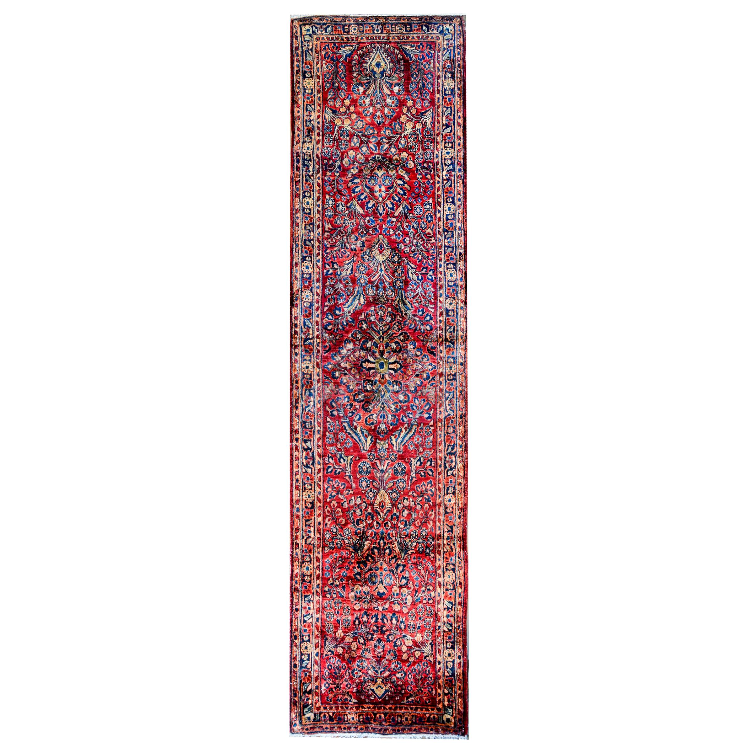 Traditional Early 20th Century Persian Sarouk Runner