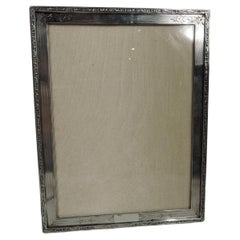 Traditional Edwardian Classical Sterling Silver Picture Frame by Birks