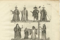 Traditional Egyptian Costumes – 18th-Century Ethnographic Engraving