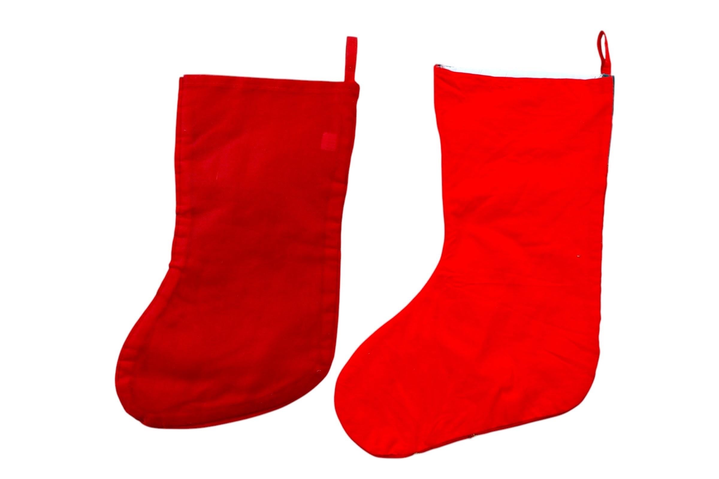 Traditionell bestickte Weihnachtsstrümpfe 'Santa' - 2er-Set im Angebot 5