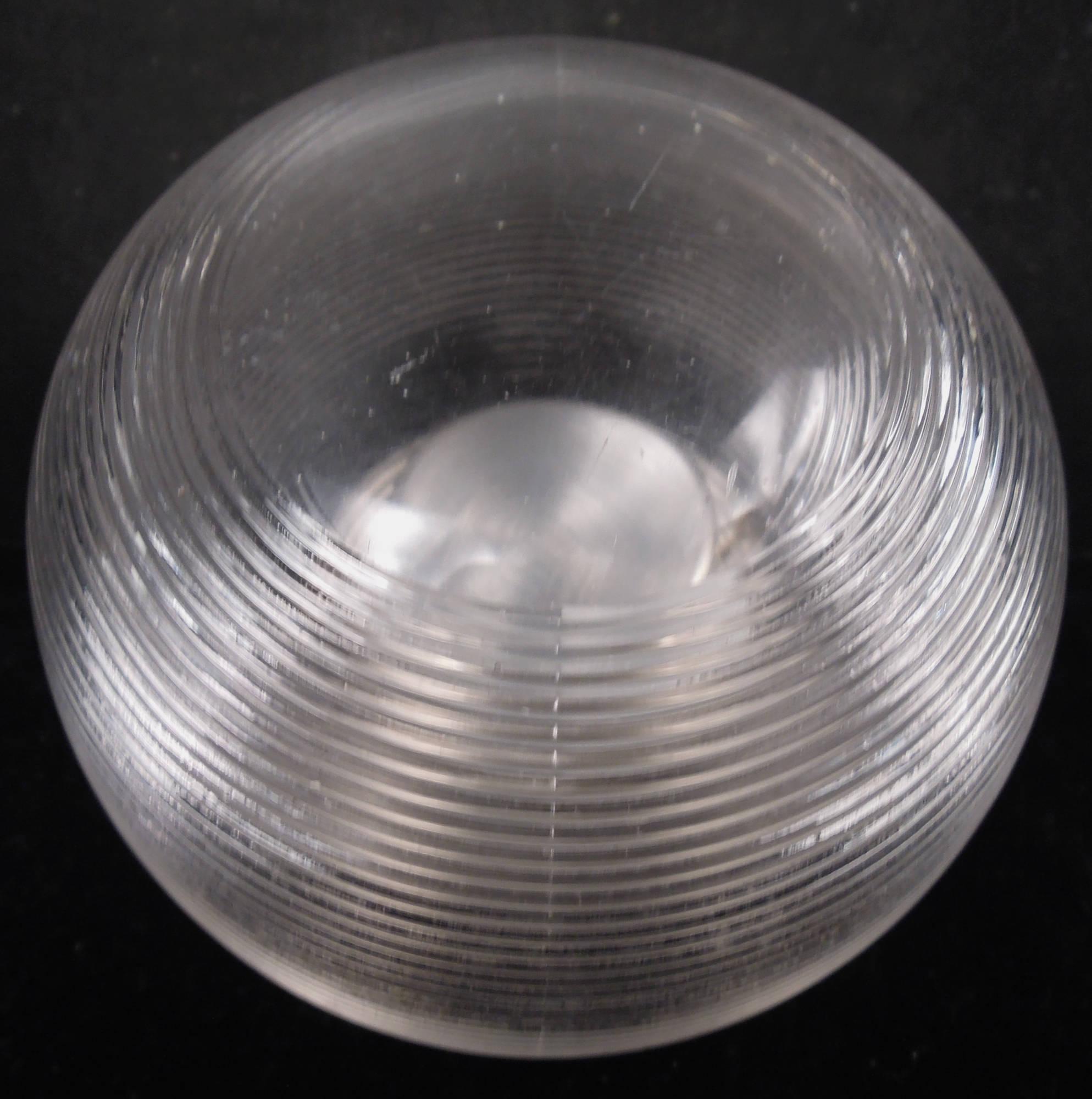 Edoardiano Fiammifero tradizionale inglese in cristallo e argento massiccio, 2002 in vendita