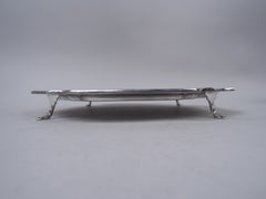 Traditional English Georgian Square Cartouche Salver Tray, 1930