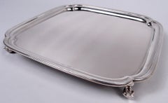 Vassoio a forma di cartiglio quadrato tradizionale inglese georgiano, 1950