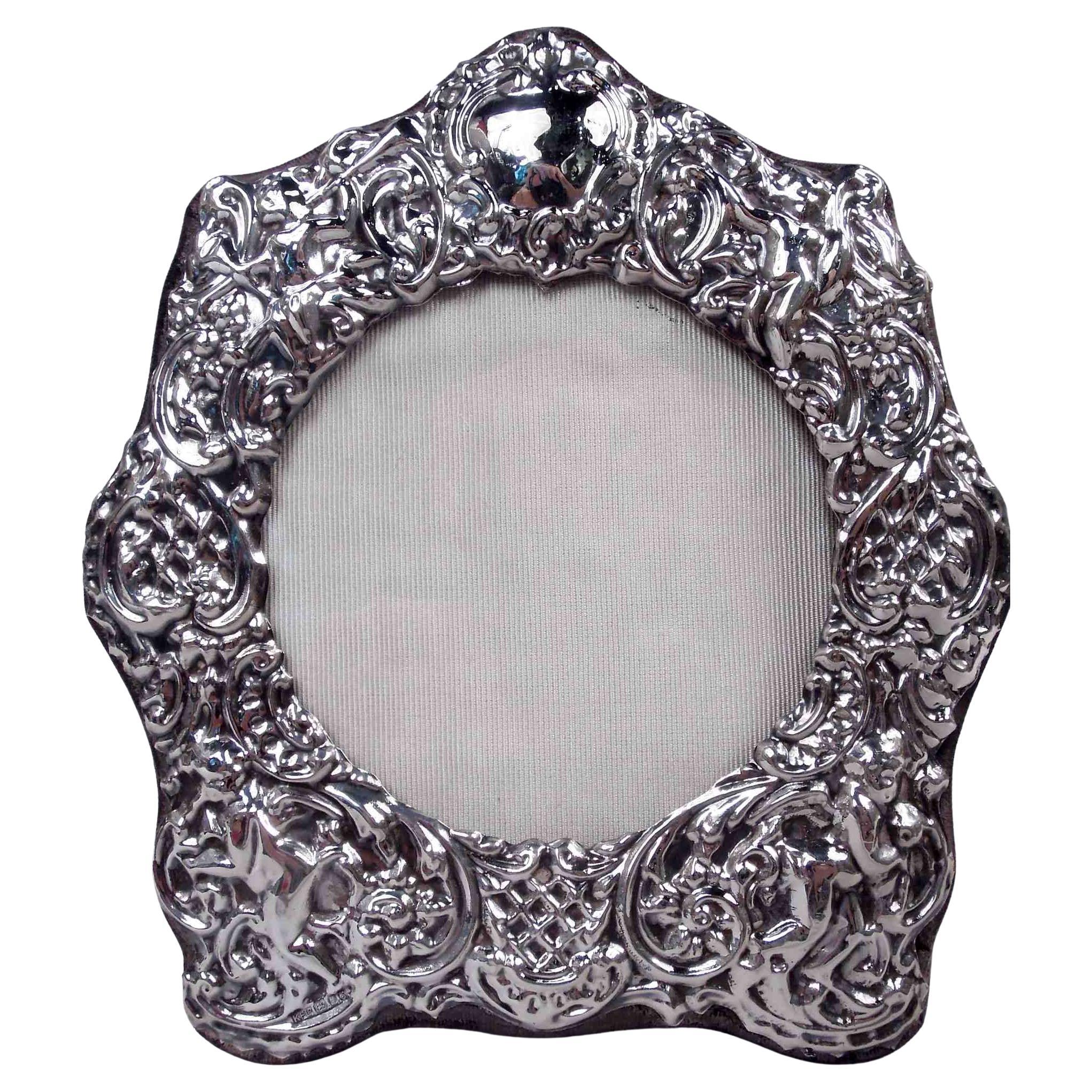 Traditional English Victorian Sterling Silver Picture Frame, 1992