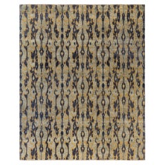 Traditional Floral Wool Hand Knotted Black Area Rug 8' 3" x 9' 10"