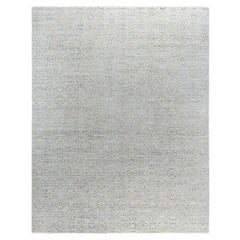 Traditional Floral Wool Hand Knotted Gray Area Rug 8' 0" x 10' 3"