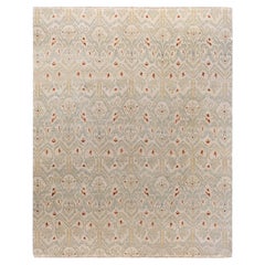 Traditional Floral Wool Hand Knotted Gray Area Rug 8
 1" x 10
 1"