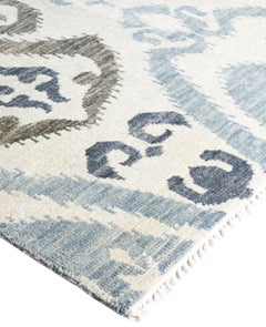 Traditional Floral Wool Hand Knotted Ivory Area Rug 9' 0" x 11' 9"