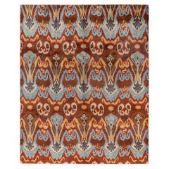 Traditional Floral Wool Hand Knotted Red Area Rug 8' 1" x 10' 1"