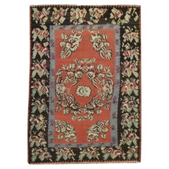 Traditional Floral Wool Kilim Handmade Rug Antique Living Room Area Rug (Tapis de salon traditionnel en laine)