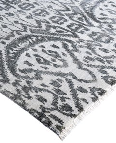 Traditional Floral Wool, Silk Hand Knotted Beige Area Rug 8' 10" x 12' 1"