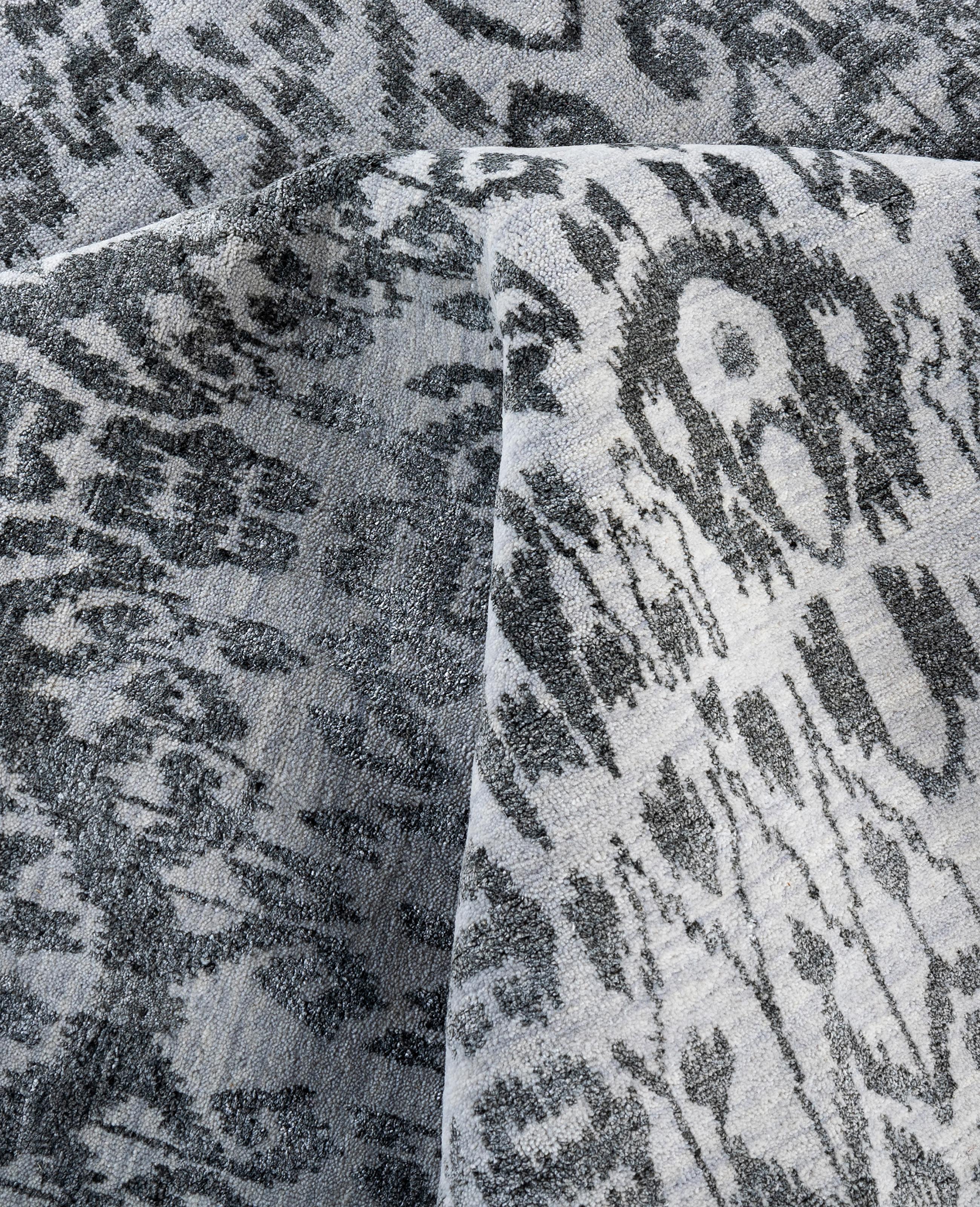 Laine Traditional Floral Wool, Silk Hand Knotted Beige Area Rug 8' 10