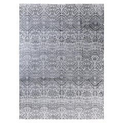 Traditional Floral Wool, Silk Hand Knotted Beige Area Rug 8' 10" x 12' 1"