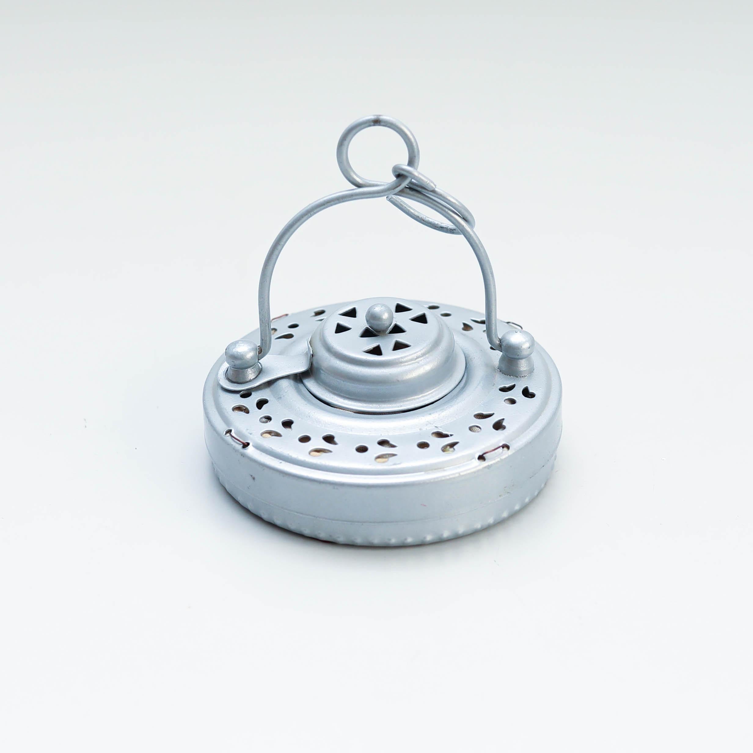 Traditional Folding Metal Lantern, circa 1940 For Sale 7