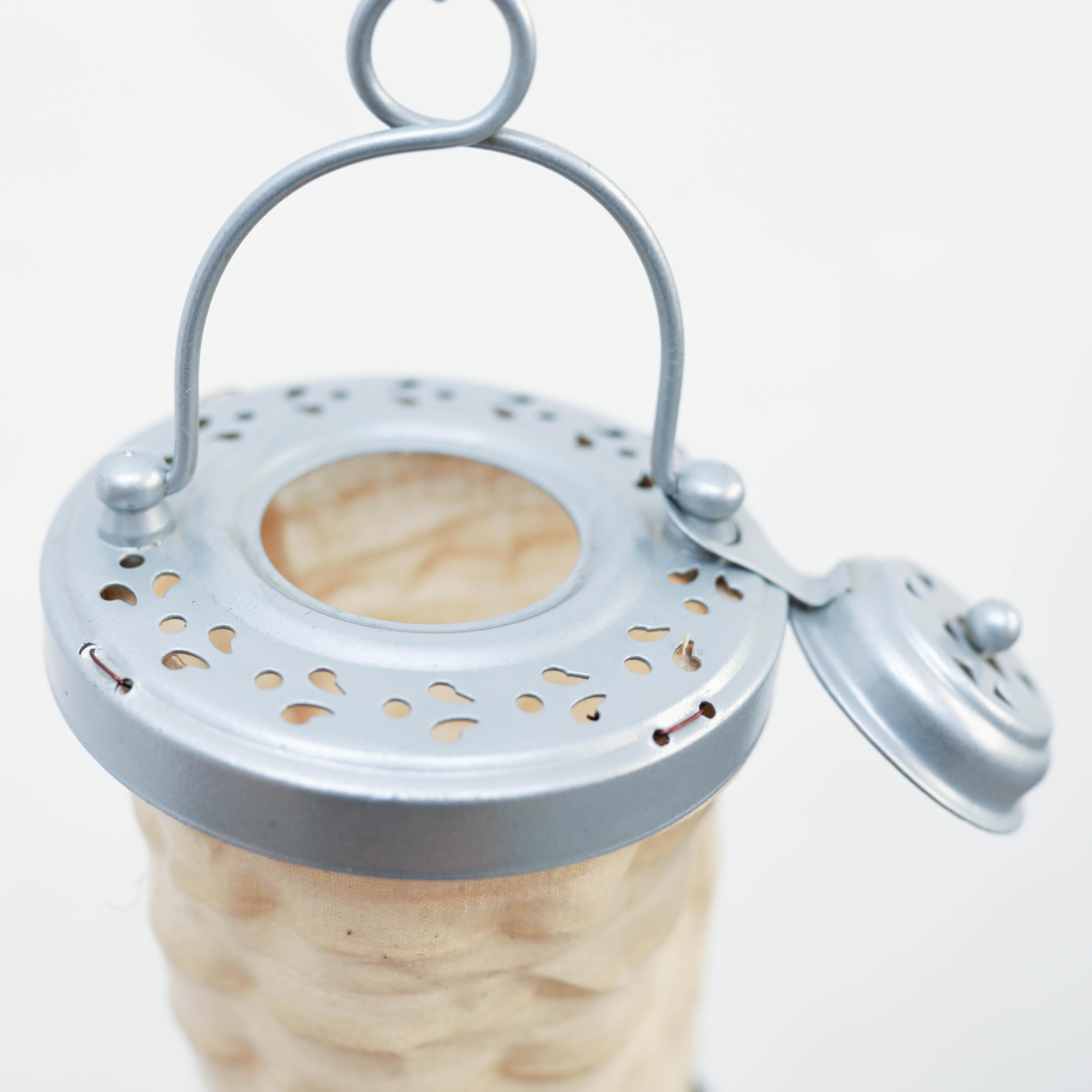 Traditional Folding Metal Lantern, circa 1940 For Sale 2