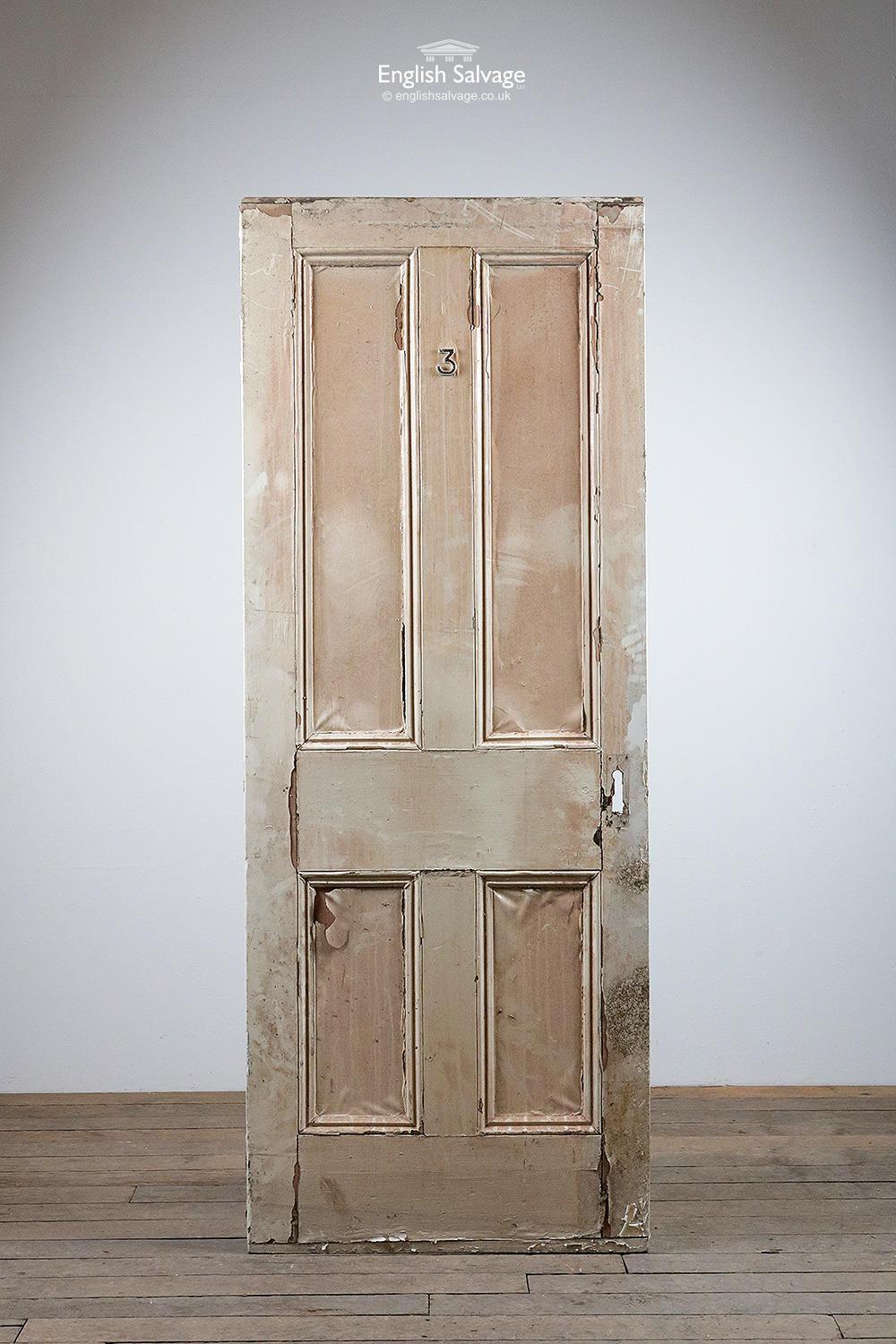 European Traditional Four Panel Interior Door, 20th Century For Sale