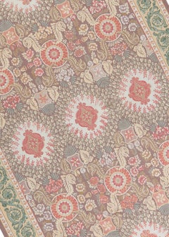 Luxury Traditional French Aubusson Style Flat-Weave Brown / Green 10'1"x14'1"