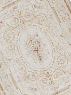 17th Century Traditional French Aubusson Style Flat-Weave Rug