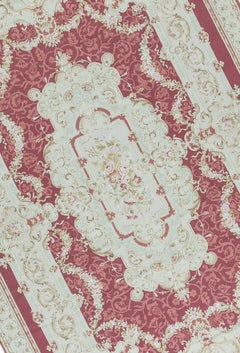 Traditional French Aubusson Style Flat-Weave Rug