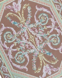 17th Century Traditional French Aubusson Style Flat-Weave Rug